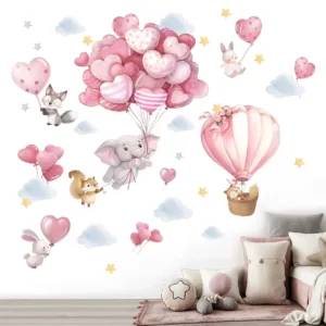 animals balloon wall stickers 2
