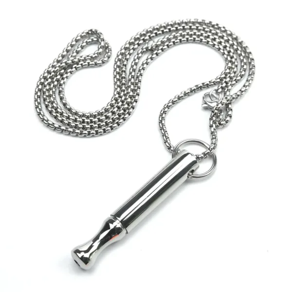 This anxiety necklace is a mindful breathing tool designed for stress relief, made of stainless steel and helpful for both women and men seeking calmness.