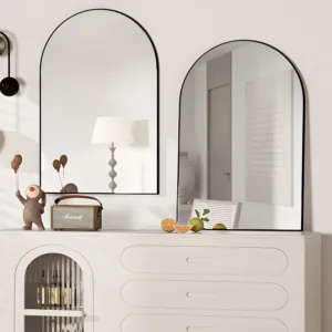 arched wall mirror black 4
