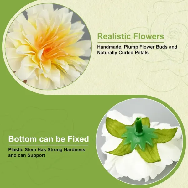 artificial flowers heads 4