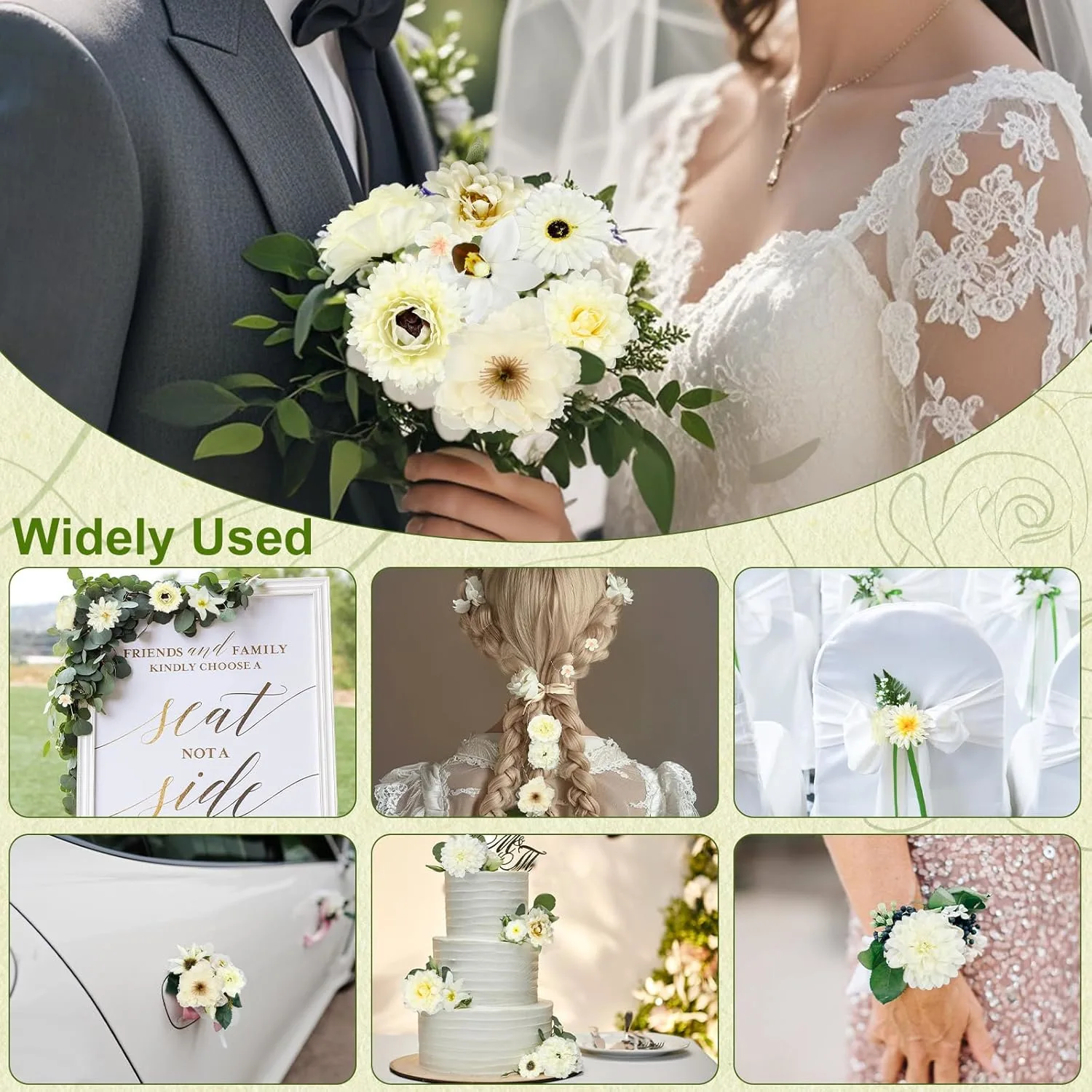 artificial flowers heads 5