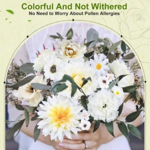 artificial flowers heads 6