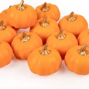 artificial pumpkins green foam 1