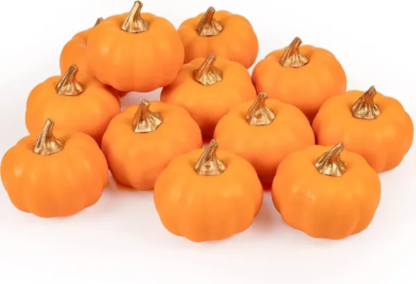 artificial pumpkins green foam 1