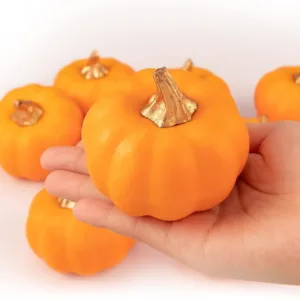 artificial pumpkins green foam 4