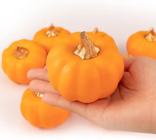 artificial pumpkins green foam 4