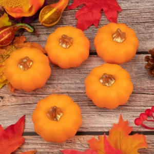 artificial pumpkins green foam 5