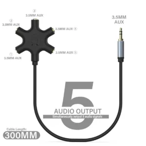 audio splitter 5 way 2