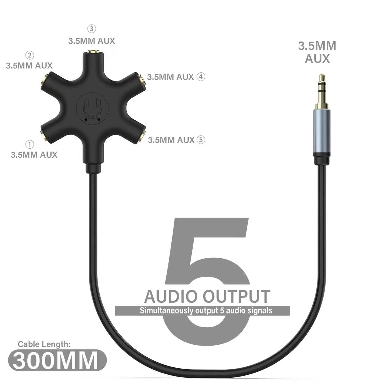 audio splitter 5 way 2