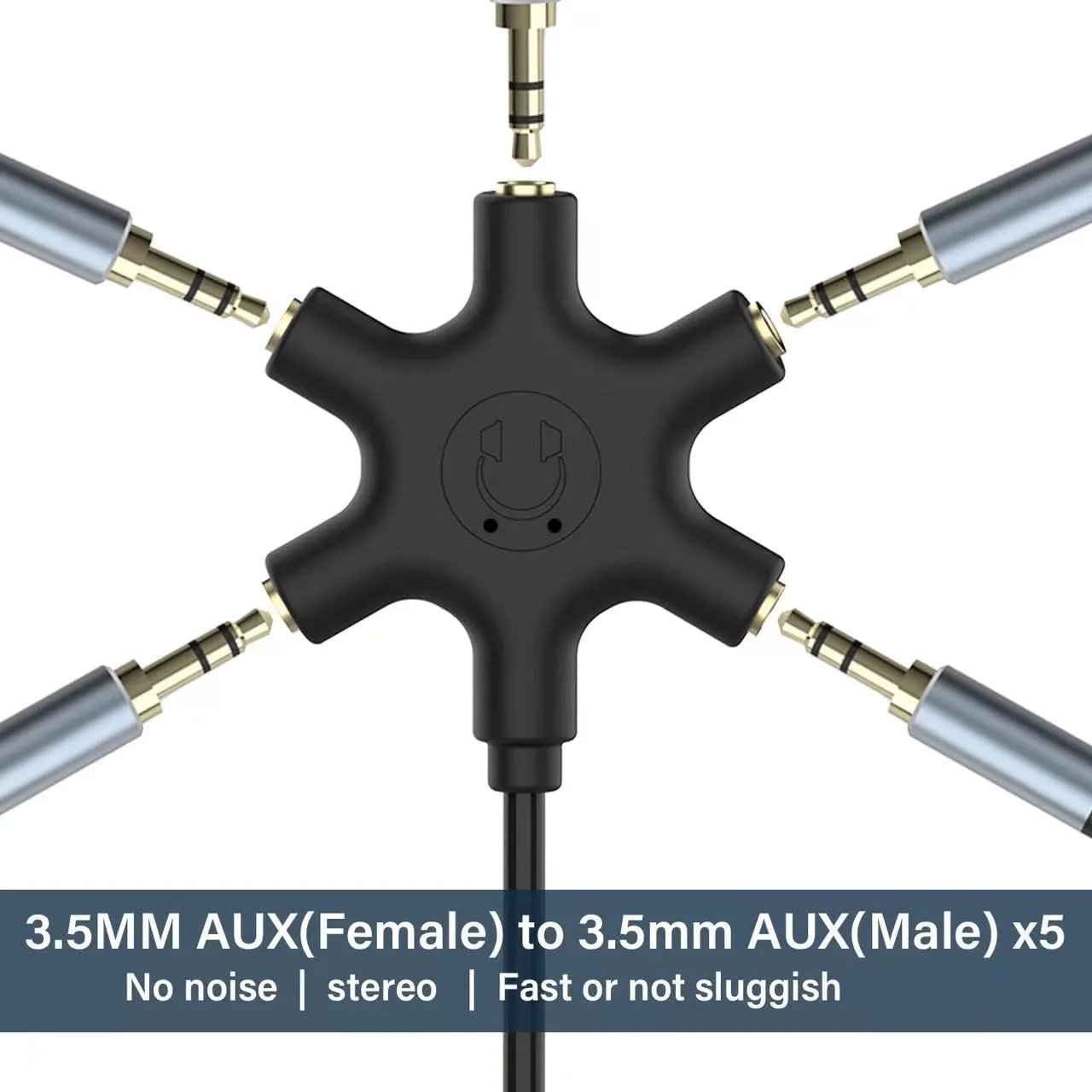 audio splitter 5 way 6