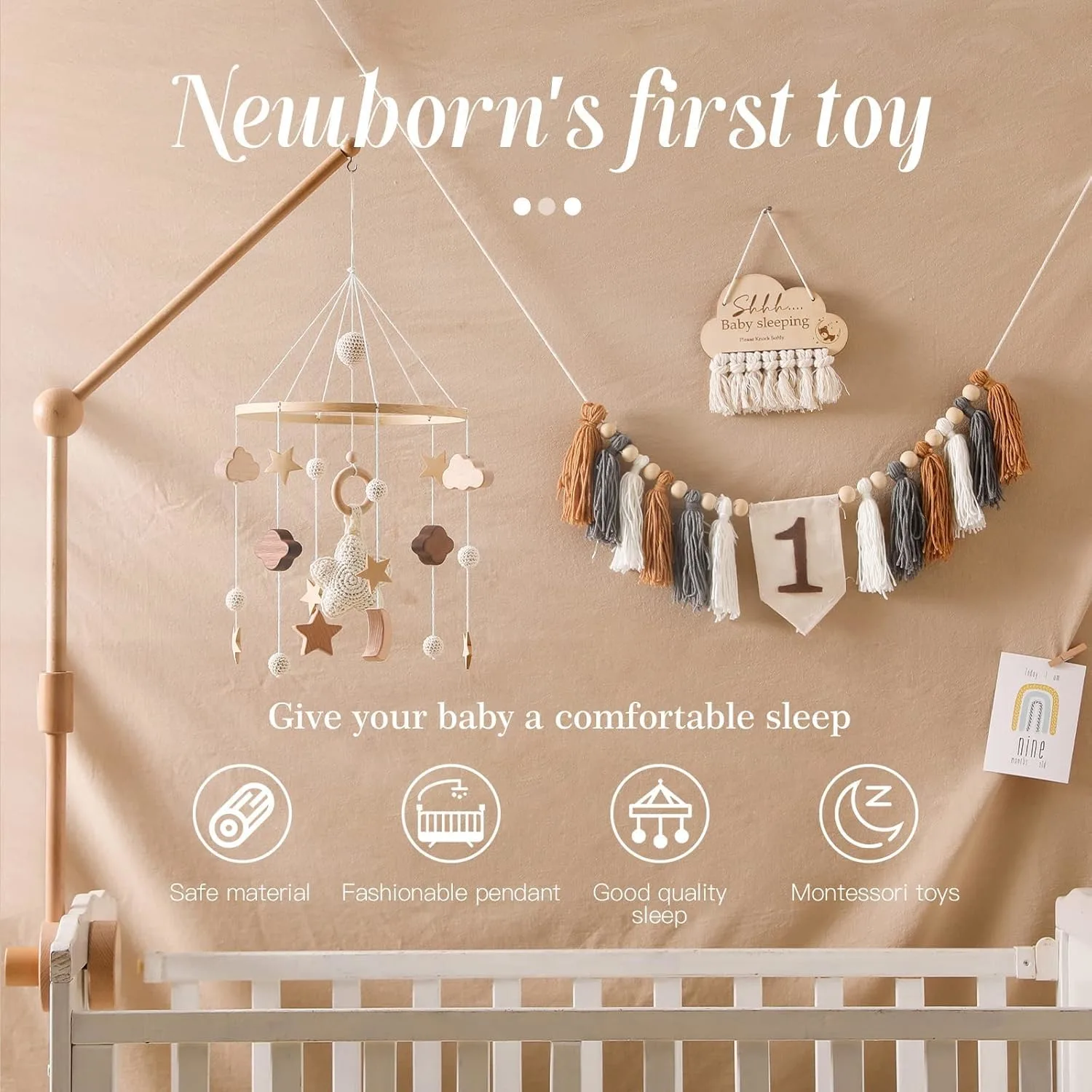 baby crib mobile boho 4
