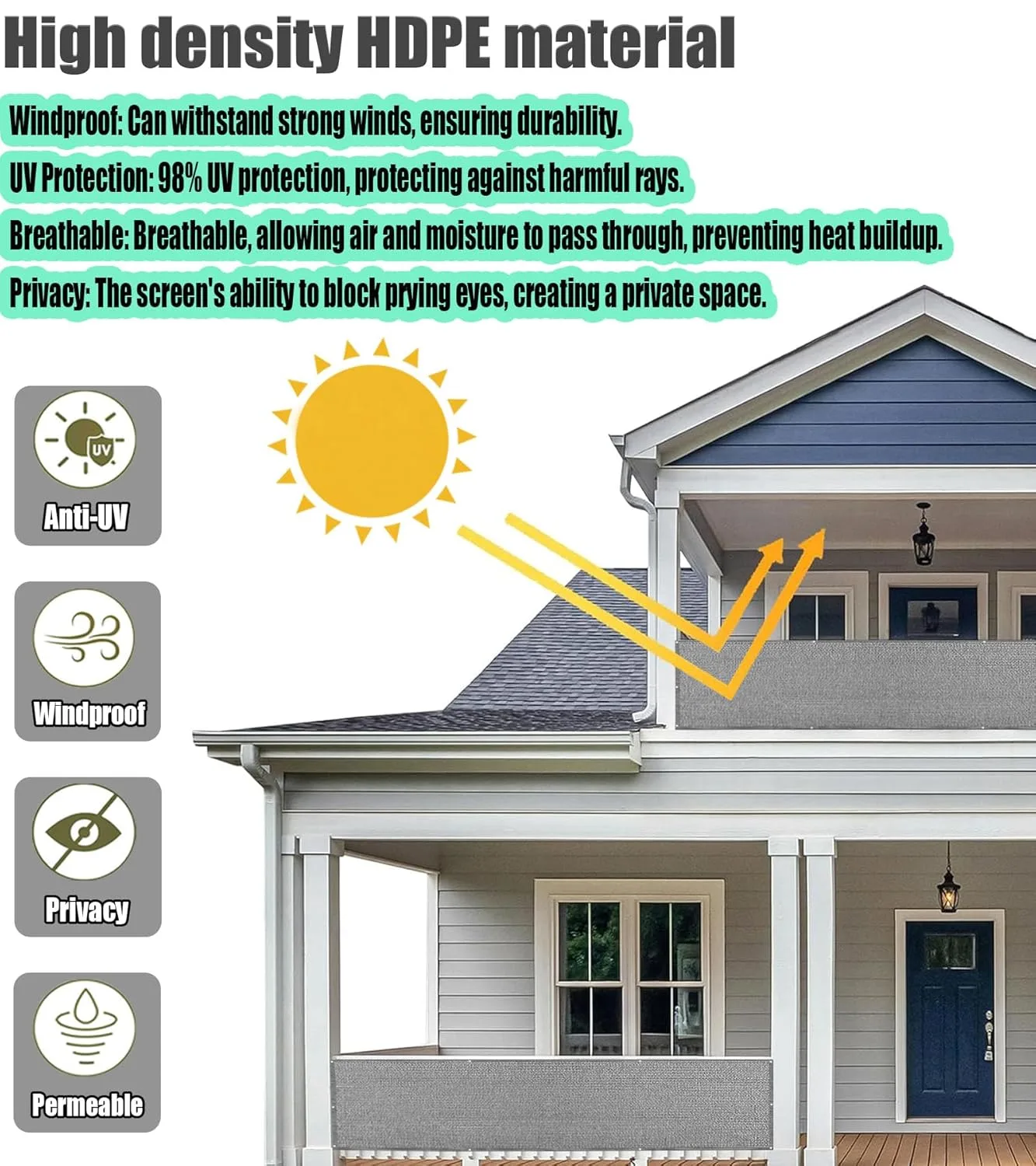 balcony privacy screen grey 3