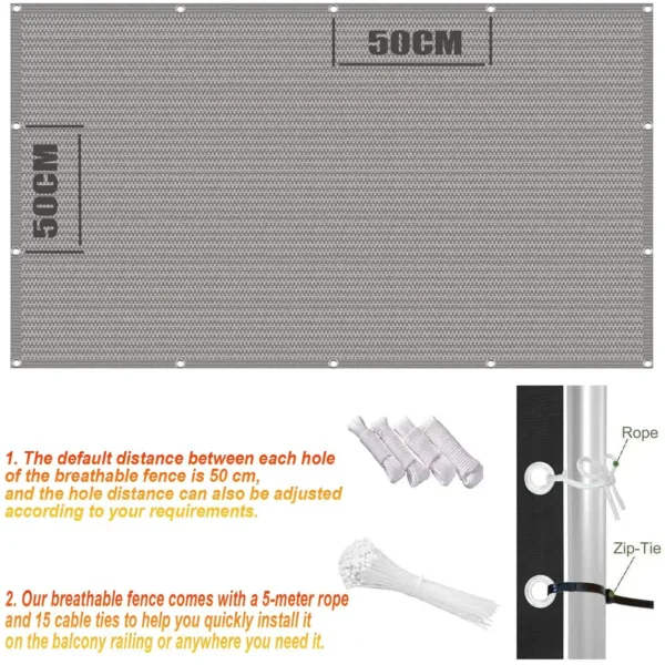 balcony privacy screen grey 4