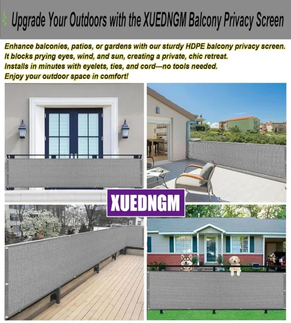 balcony privacy screen grey 5