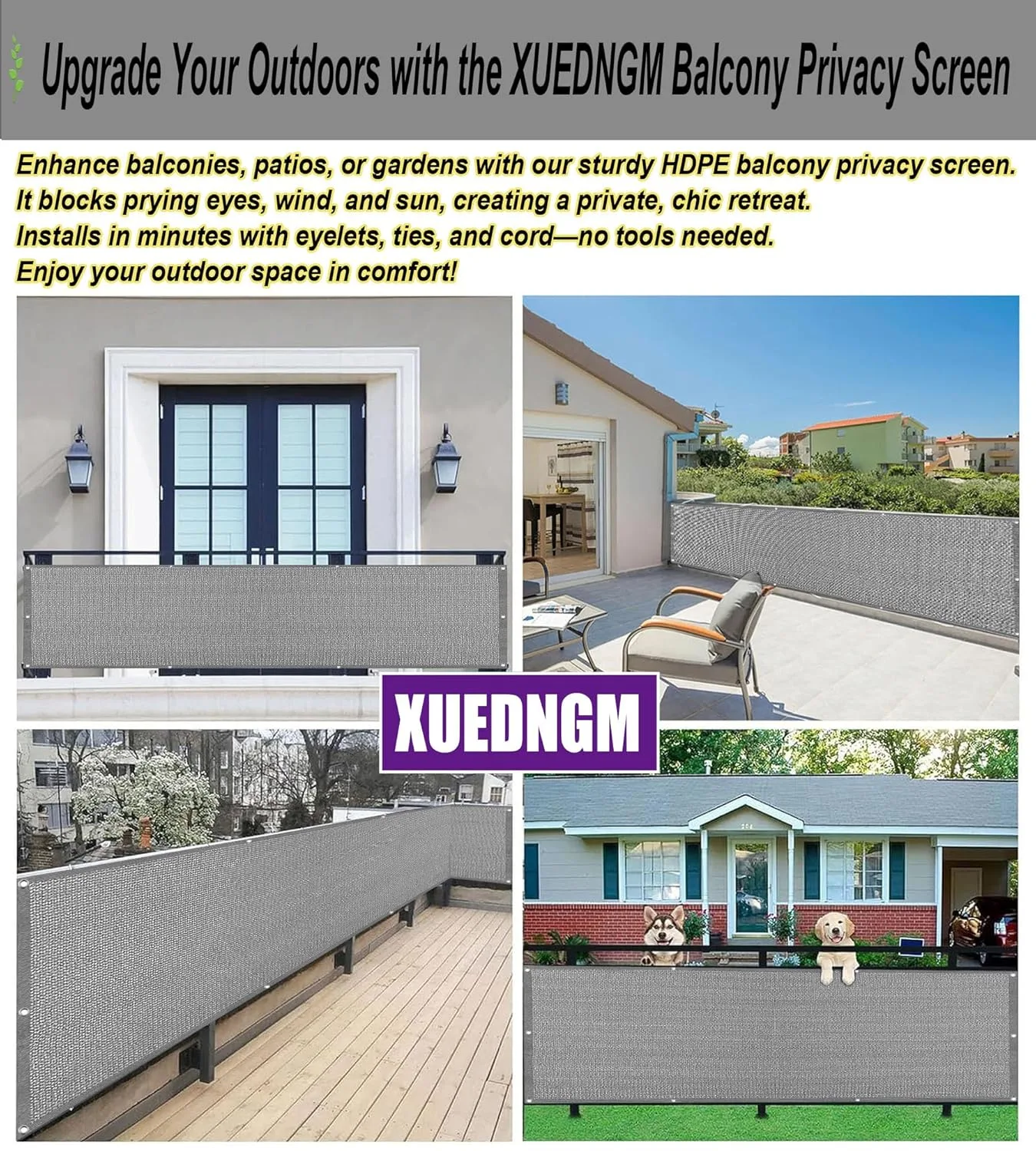 balcony privacy screen grey 5