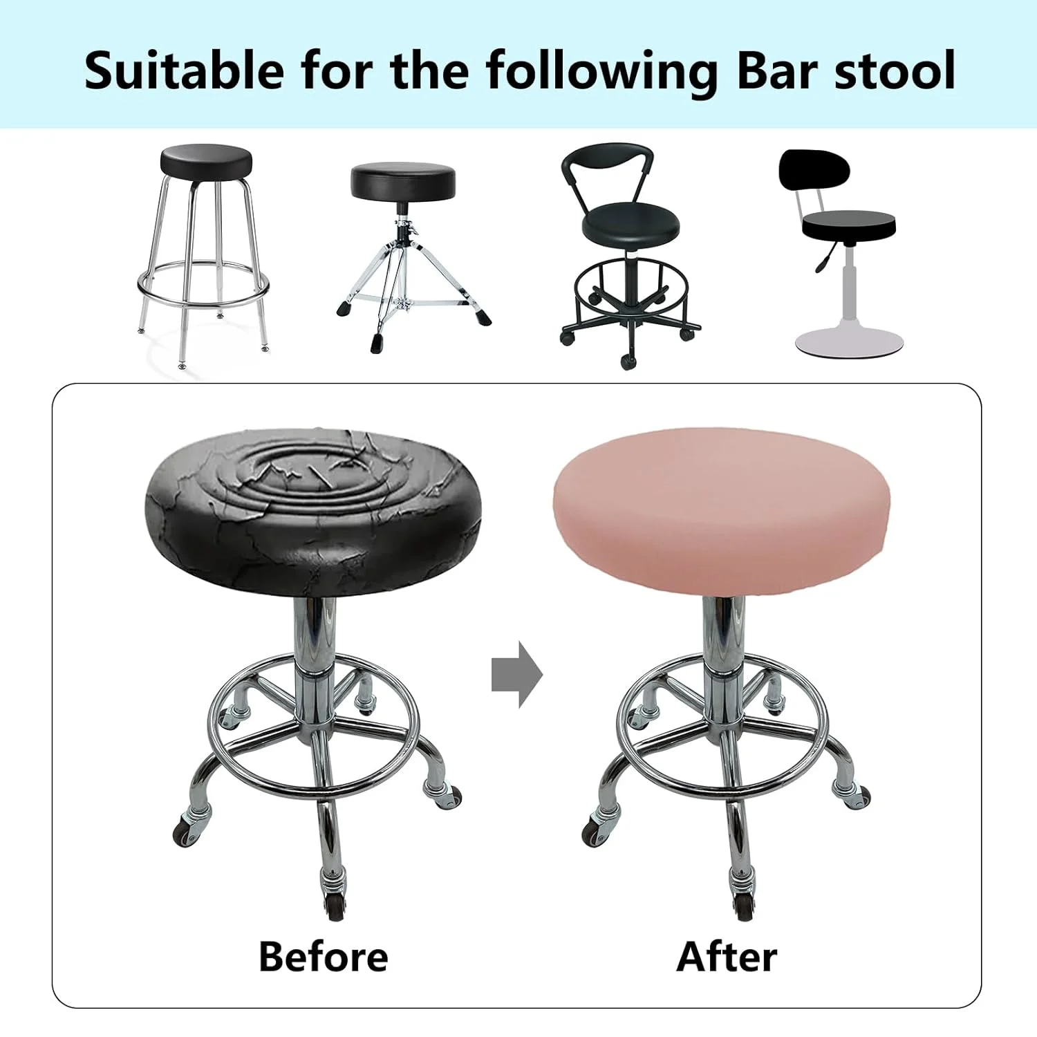 bar stool covers round 5