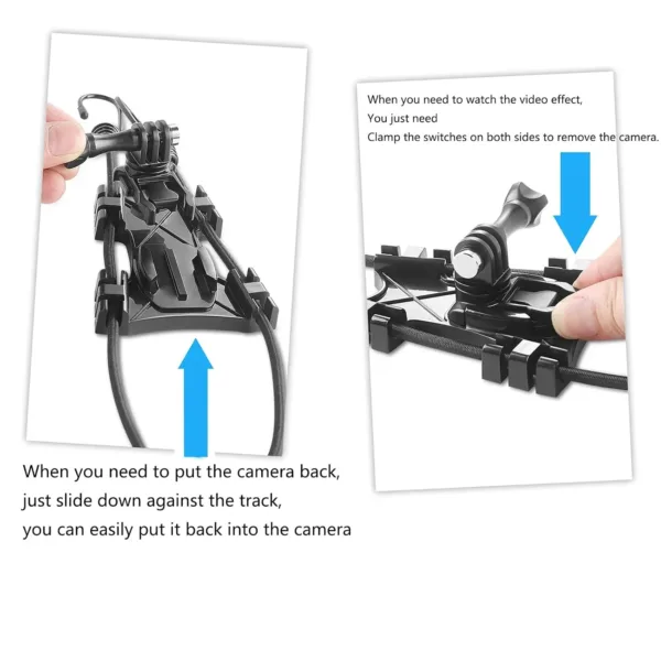 This baseball fence mount securely holds your iPhone or Android phone, GoPro, or Mevo Start, allowing you to record your baseball or softball games while conveniently charging your device.