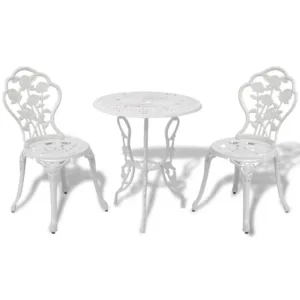 bistro set white table 1