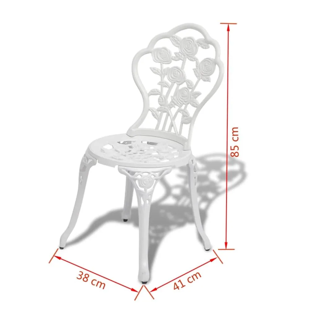 bistro set white table 2