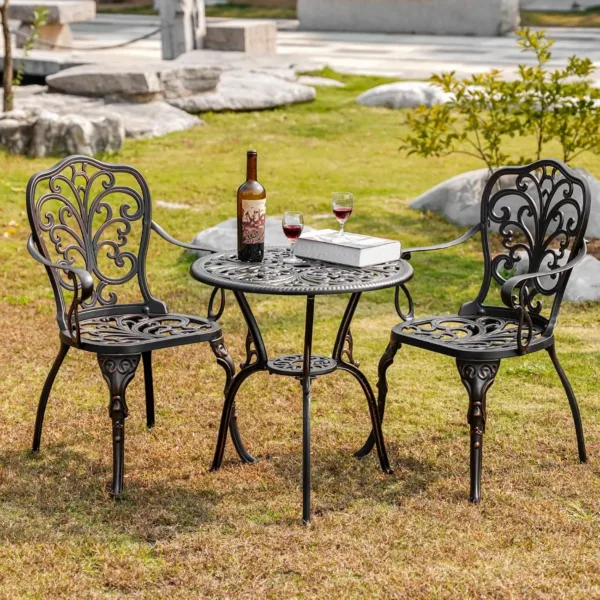 bistro table chairs set 2