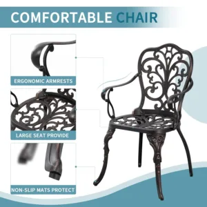 bistro table chairs set 3
