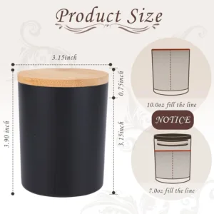 black candle jars 2