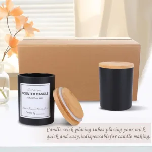 black candle jars 5
