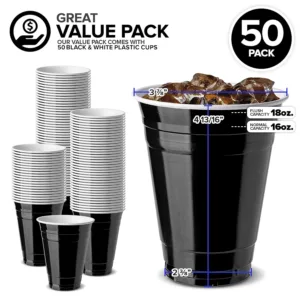 black plastic cups 2