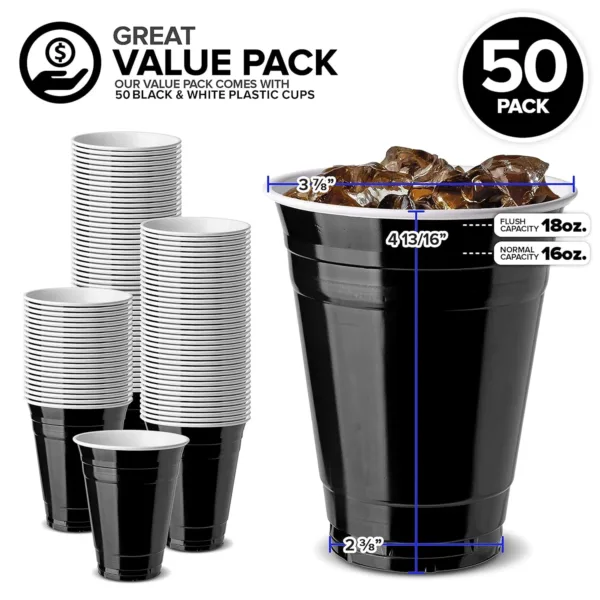 black plastic cups 2