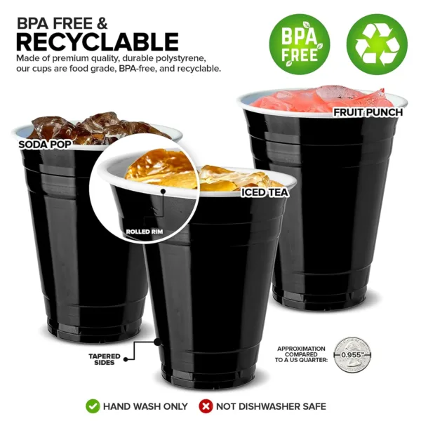 black plastic cups 3