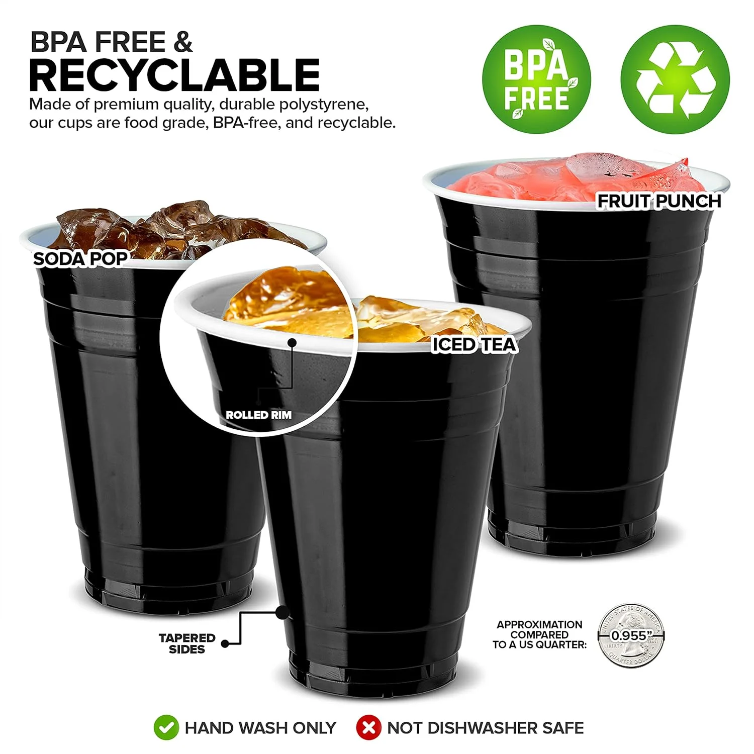 black plastic cups 3