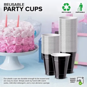 black plastic cups 6