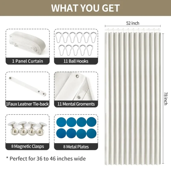 blackout magnetic door curtain 2