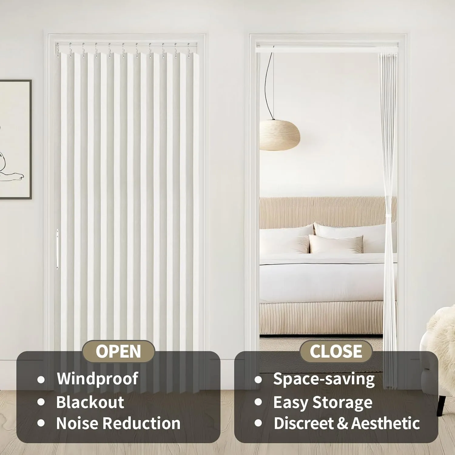 blackout magnetic door curtain 5