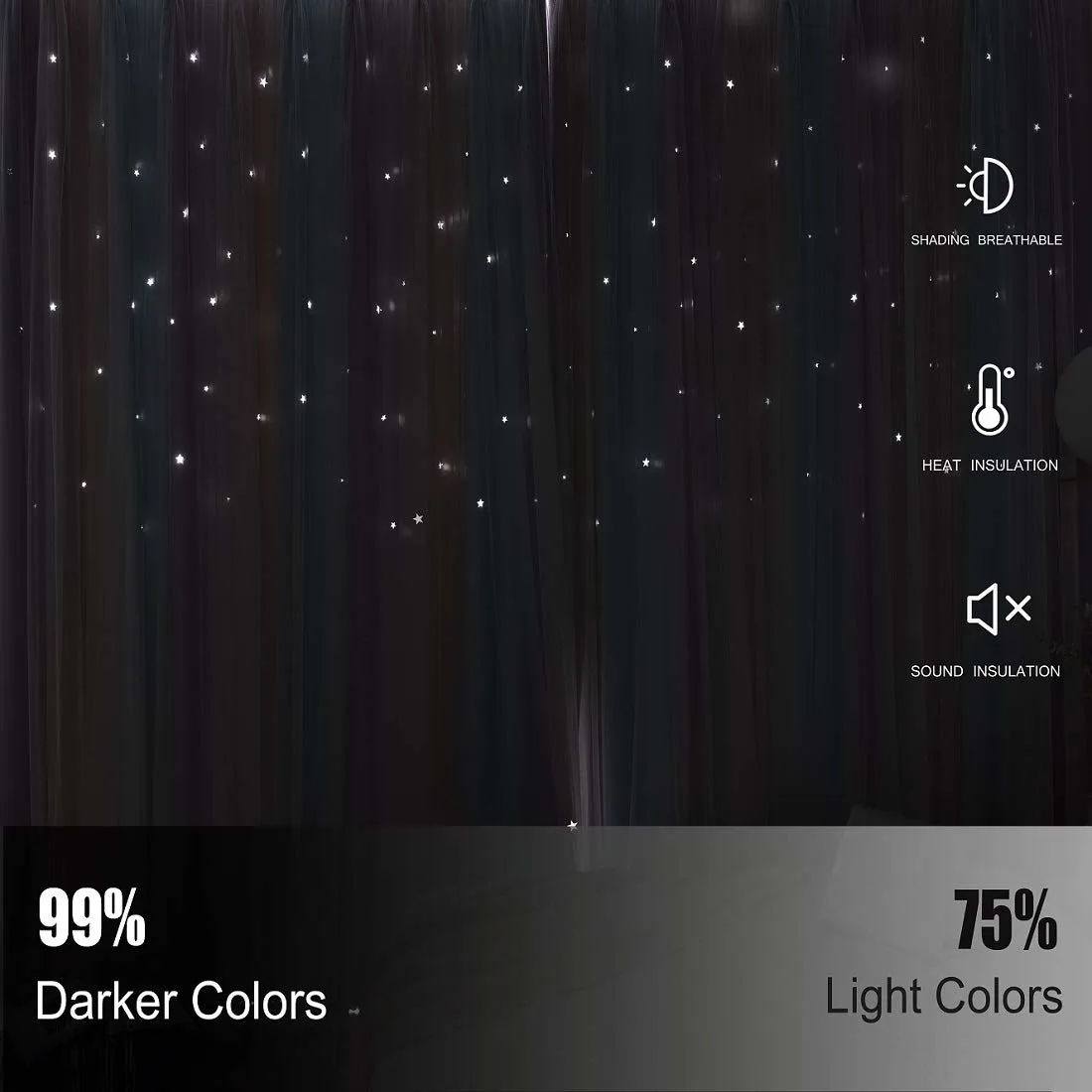 blackout star curtains kids 4