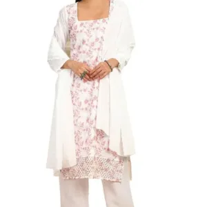 blue embroidered cotton dress 1