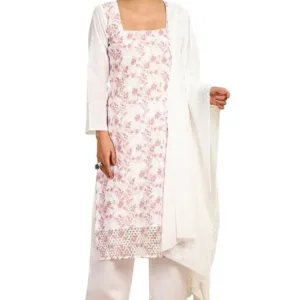 blue embroidered cotton dress 2