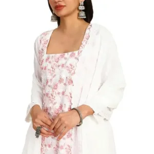 blue embroidered cotton dress 5