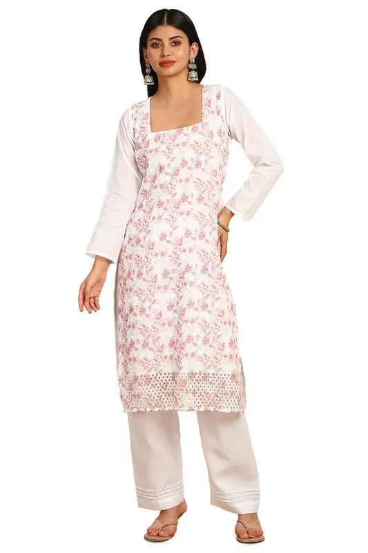 blue embroidered cotton dress 7