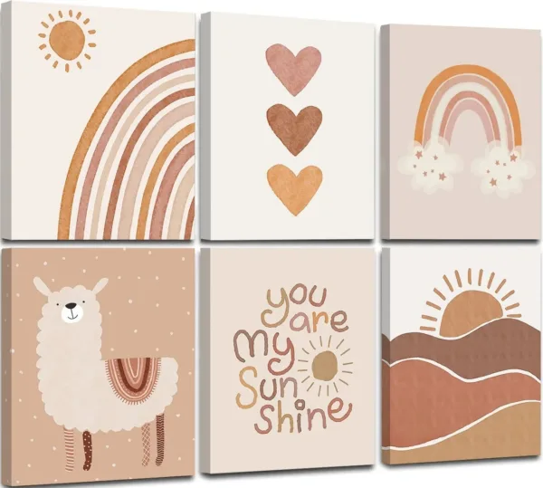 boho nursery decor art 1