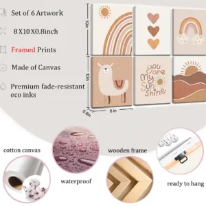 boho nursery decor art 2