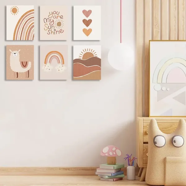 boho nursery decor art 3