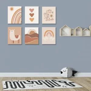 boho nursery decor art 5