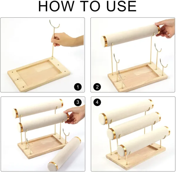 bracelet holder velvet display 6