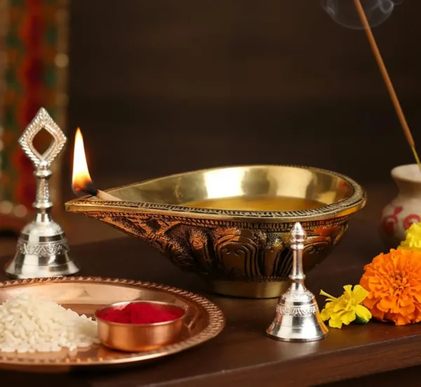 brass aarti diya 6