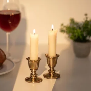 brass candlestick holders 1