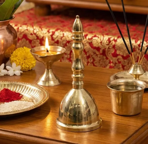 brass ghanti pooja bell 1