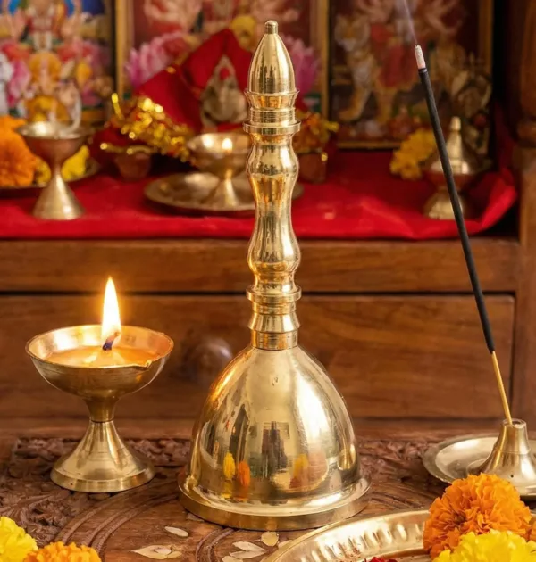 brass ghanti pooja bell 2