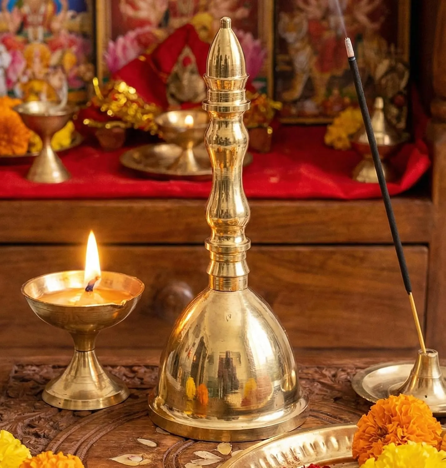 brass ghanti pooja bell 2