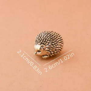 brass hedgehog figurine 3
